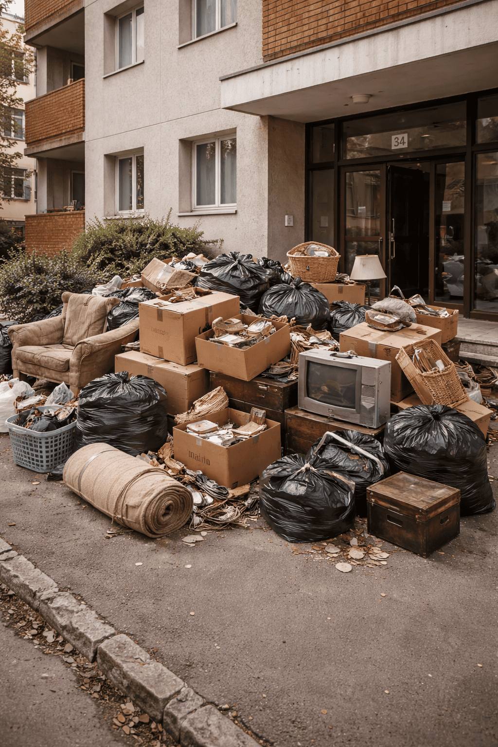 Intervention professionnelle de debarras d'appartement