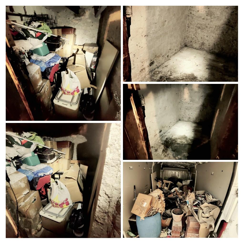 Photo avant et après d'une intervention de débarras Debarenov